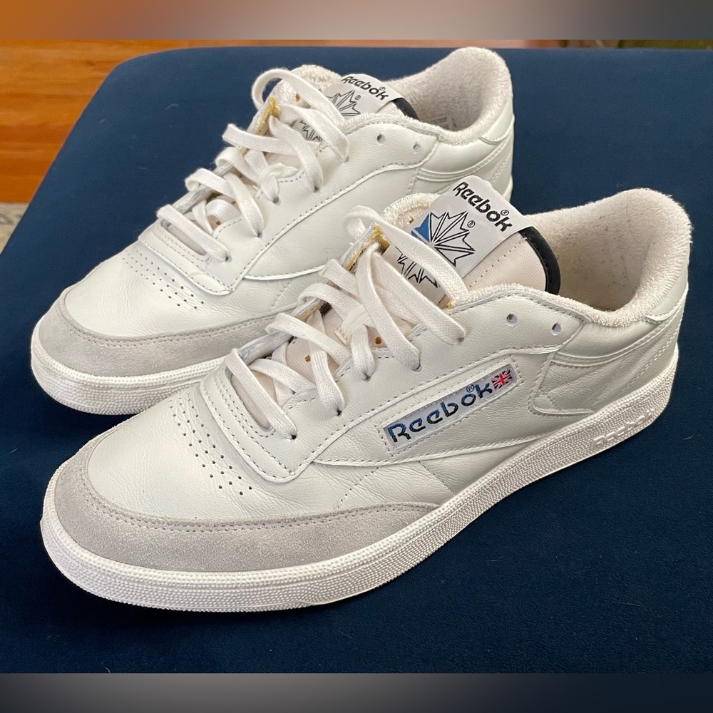 Reebok® Club C 85 Vintage Split Logo Sneakers